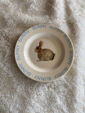 Vintage Emma Bridgewater 6.5" Baby Animals Plate: Bunny Rabbit